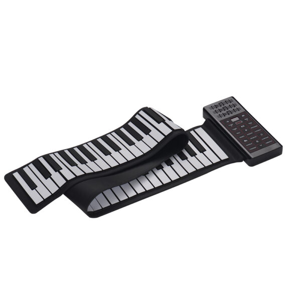 Portable Electric 88 Keys Roll Up Piano Multifunction Digital Piano Keyboard Built-in Speaker Rechargeable